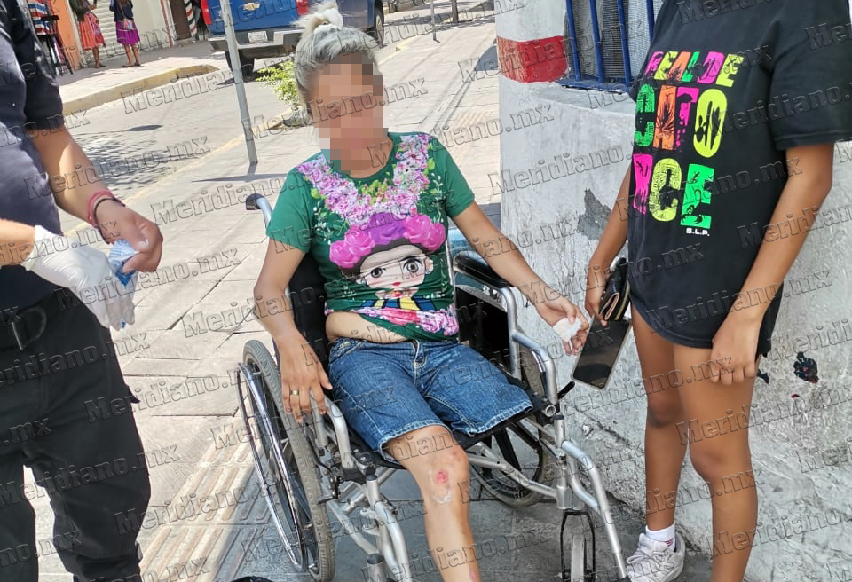 Arrollan a mujer en silla de ruedas en el centro de Tepic | Meridiano.mx